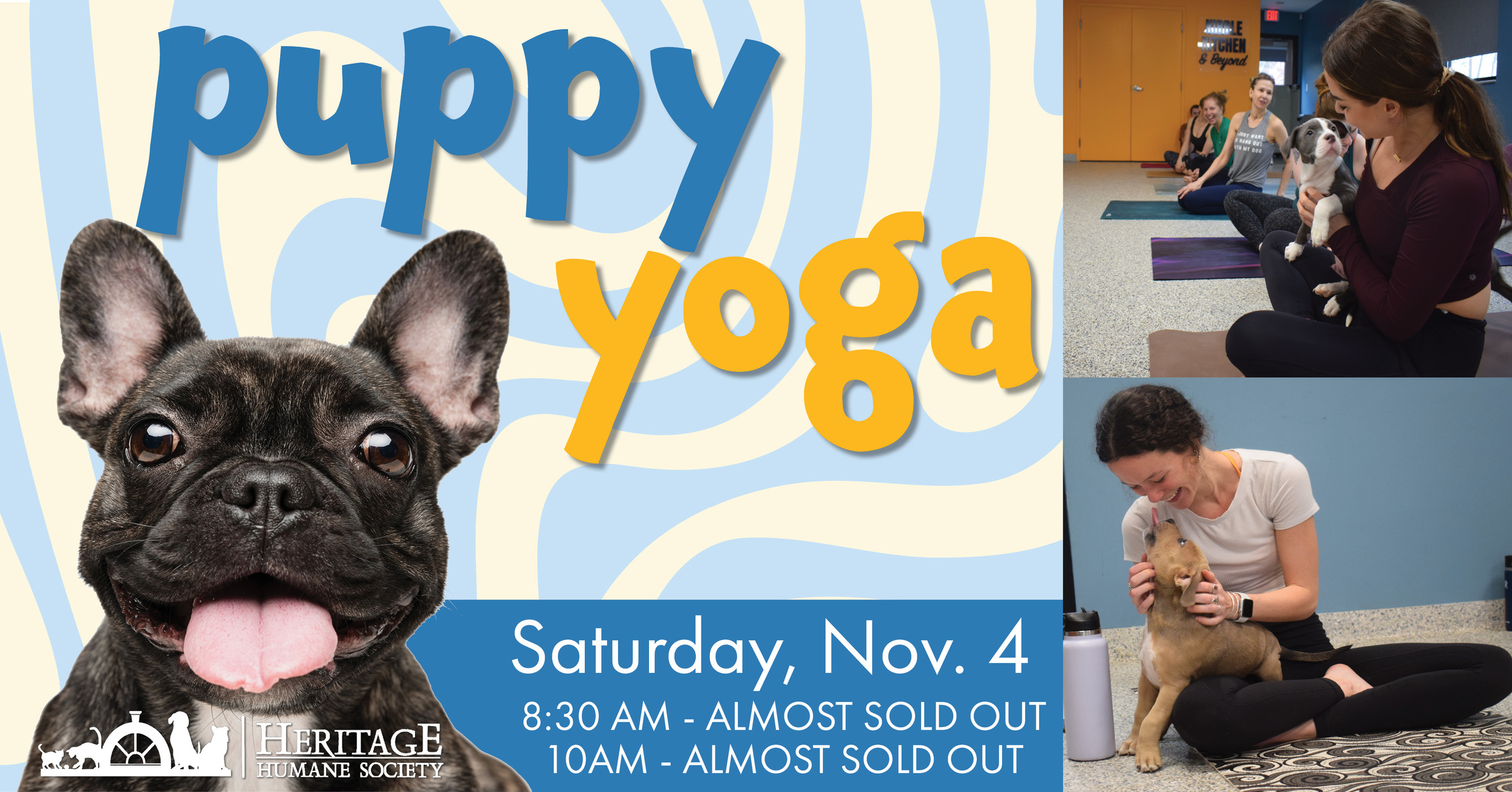 Heritage Humane Society: Puppy Yoga